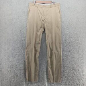 Nike Golf Pants Mens 36x34 Beige Khaki Essential Flex Unhemmed Trousers Dri-Fit